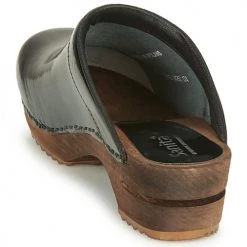 Chaussures Femme Sabots Sanita CLASSIC PATENT Noir -Mules Soldes2022 106882 500 E