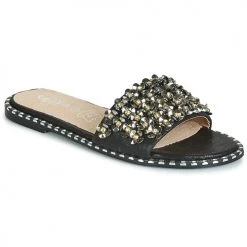 Chaussures Femme Mules Cassis Côte d'Azur ALVINA Noir