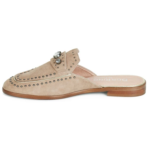 Chaussures Femme Mules Dorking 7783 Taupe 6 Chaussures Femme Mules Dorking 7783 Taupe – Image 4