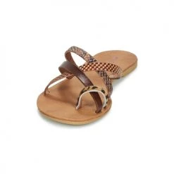 Chaussures Femme Mules André RYE Marron -Mules Soldes2022 13477838 500 C