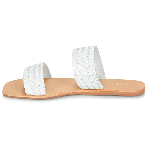 Chaussures Femme Mules André CHUPA Blanc 6 Chaussures Femme Mules André CHUPA Blanc – Image 4