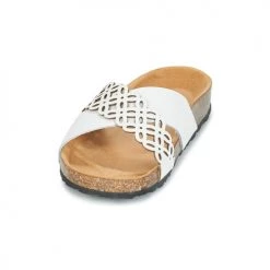 Chaussures Femme Mules André ROULADE Blanc -Mules Soldes2022 13477847 500 C