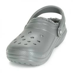 Chaussures Sabots Crocs CLASSIC LINED CLOG Gris -Mules Soldes2022 15463613 500 C