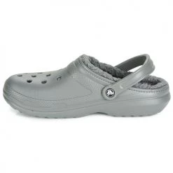 Chaussures Sabots Crocs CLASSIC LINED CLOG Gris -Mules Soldes2022 15463613 500 D