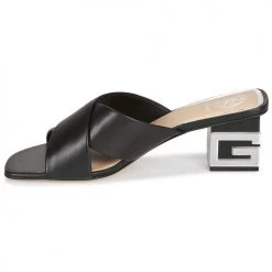 Chaussures Femme Mules Guess MADRA Noir -Mules Soldes2022 16339673 500 D
