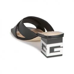 Chaussures Femme Mules Guess MADRA Noir -Mules Soldes2022 16339673 500 E