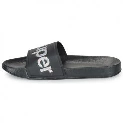 Chaussures Femme Claquettes Superdry HOLO INFIL POOL SLIDE Noir -Mules Soldes2022 16366327 500 D