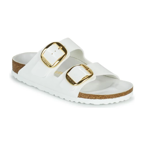 Chaussures Femme Mules Birkenstock ARIZONA BIG BUCKLE Blanc / Doré 3 Chaussures Femme Mules Birkenstock ARIZONA BIG BUCKLE Blanc / Doré