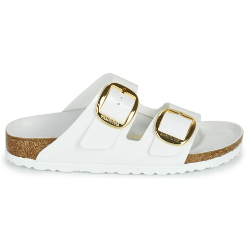 Chaussures Femme Mules Birkenstock ARIZONA BIG BUCKLE Blanc / Doré 4 Chaussures Femme Mules Birkenstock ARIZONA BIG BUCKLE Blanc / Doré – Image 2