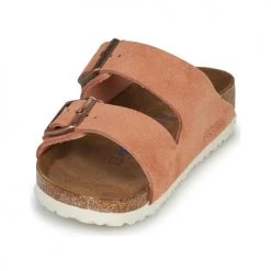 Chaussures Femme Mules Birkenstock ARIZONA SFB LEATHER Rouille -Mules Soldes2022 16823702 500 C
