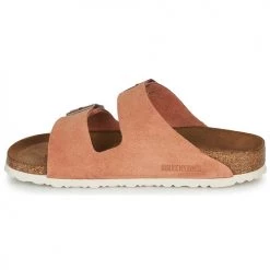 Chaussures Femme Mules Birkenstock ARIZONA SFB LEATHER Rouille -Mules Soldes2022 16823702 500 D
