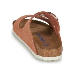 Chaussures Femme Mules Birkenstock ARIZONA SFB LEATHER Rouille -Mules Soldes2022 16823702 500 E