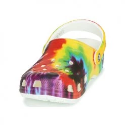 Chaussures Femme Sabots Crocs CLASSIC TIE DYE GRAPHIC CLOG Multicolore -Mules Soldes2022 17674343 500 C