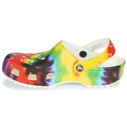 Chaussures Femme Sabots Crocs CLASSIC TIE DYE GRAPHIC CLOG Multicolore -Mules Soldes2022 17674343 500 D
