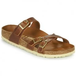 Chaussures Femme Mules Birkenstock FRANCA Marron