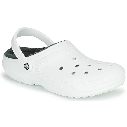 Chaussures Sabots Crocs CLASSIC LINED CLOG Blanc 3 Chaussures Sabots Crocs CLASSIC LINED CLOG Blanc