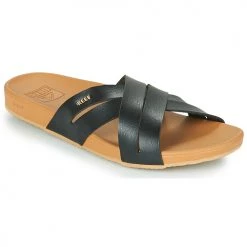 Chaussures Femme Claquettes Reef CUSHION SPRING BLOOM Noir