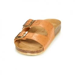 Chaussures Femme Mules Kickers ECOLOG Camel / Clair -Mules Soldes2022 18722484 500 C