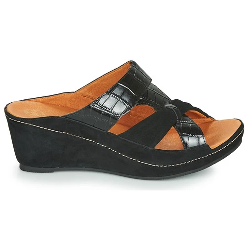 Chaussures Femme Mules Mam'Zelle DINAMO Noir 4 Chaussures Femme Mules Mam'Zelle DINAMO Noir – Image 2