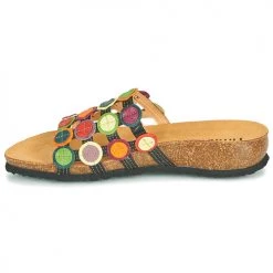 Chaussures Femme Mules Think JULIA Rouge / Vert -Mules Soldes2022 18844016 500 D