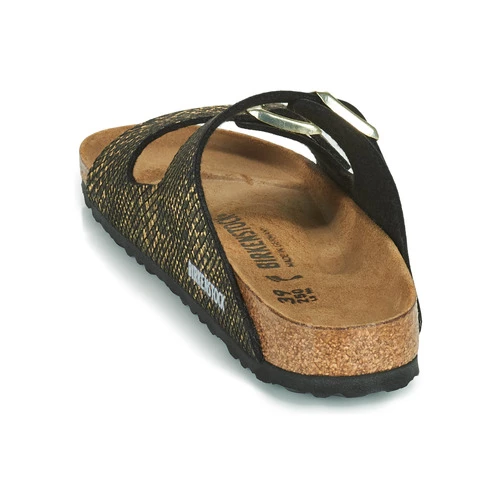 Chaussures Femme Mules Birkenstock ARIZONA Noir / Doré 7 Chaussures Femme Mules Birkenstock ARIZONA Noir / Doré – Image 5