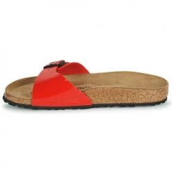 Chaussures Femme Mules Birkenstock MADRID Rouge -Mules Soldes2022 18866388 500 D