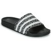 Chaussures Femme Claquettes adidas Originals ADILETTE W Noir / Blanc