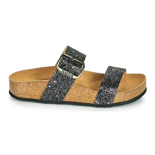 Chaussures Femme Mules Plakton ROCK Noir pailleté 4 Chaussures Femme Mules Plakton ROCK Noir pailleté – Image 2