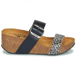 Chaussures Femme Mules Plakton SO ROCK Bleu / Leopard -Mules Soldes2022 18970674 500 B