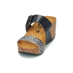 Chaussures Femme Mules Plakton SO ROCK Bleu / Leopard -Mules Soldes2022 18970674 500 C