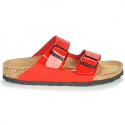 Chaussures Femme Mules Birkenstock ARIZONA Rouge -Mules Soldes2022 18980398 500 B