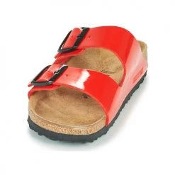 Chaussures Femme Mules Birkenstock ARIZONA Rouge -Mules Soldes2022 18980398 500 C