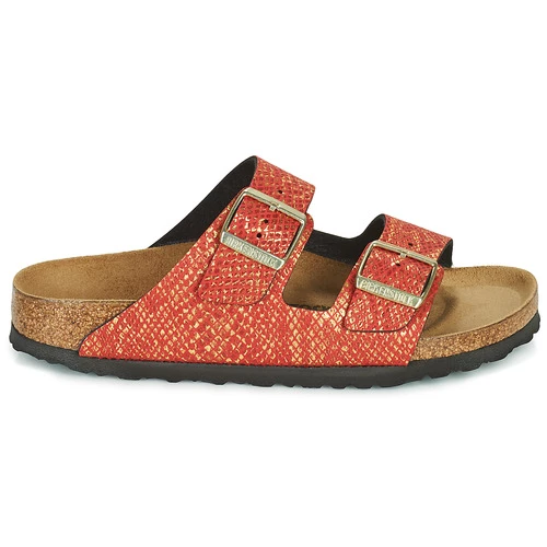 Chaussures Femme Mules Birkenstock ARIZONA Rouge 4 Chaussures Femme Mules Birkenstock ARIZONA Rouge – Image 2