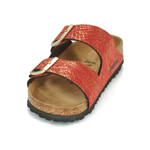 Chaussures Femme Mules Birkenstock ARIZONA Rouge 5 Chaussures Femme Mules Birkenstock ARIZONA Rouge – Image 3