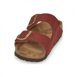Chaussures Femme Mules Birkenstock ARIZONA SFB Rouge -Mules Soldes2022 18980410 500 C