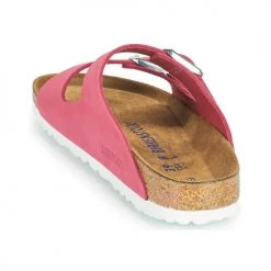 Chaussures Femme Mules Birkenstock ARIZONA SFB Rose -Mules Soldes2022 18980412 500 E