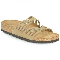 Chaussures Femme Mules Birkenstock GRANADA SFB Kaki