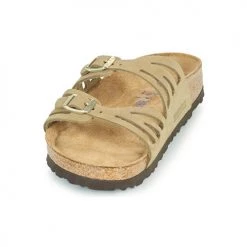 Chaussures Femme Mules Birkenstock GRANADA SFB Kaki -Mules Soldes2022 18980428 500 C