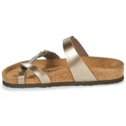 Chaussures Femme Mules Birkenstock MAYARI Doré 10 Chaussures Femme Mules Birkenstock MAYARI Doré -Mules Soldes2022 18980448 500 D