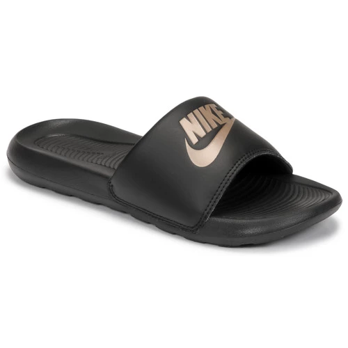 Chaussures Femme Claquettes Nike VICTORI ONE SLIDE Noir / Doré 3 Chaussures Femme Claquettes Nike VICTORI ONE SLIDE Noir / Doré