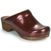 Chaussures Femme Sabots Sanita CLASSIC Bordeaux -Mules Soldes2022 19784769 500 A