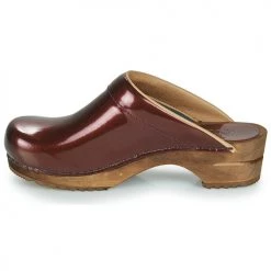 Chaussures Femme Sabots Sanita CLASSIC Bordeaux -Mules Soldes2022 19784769 500 D