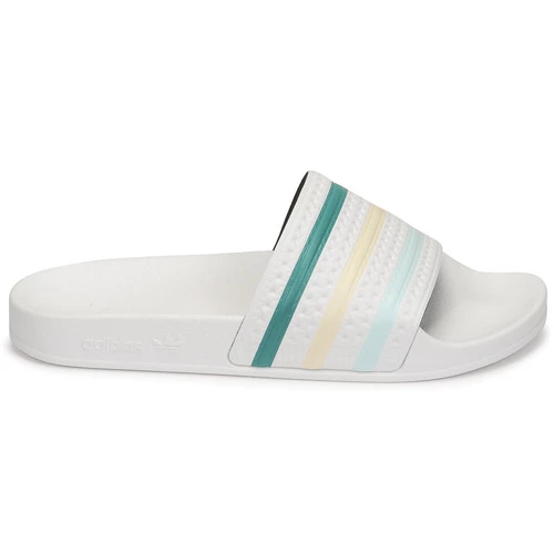 Chaussures Femme Claquettes adidas Originals ADILETTE Blanc / Vert / Rose 4 Chaussures Femme Claquettes adidas Originals ADILETTE Blanc / Vert / Rose – Image 2