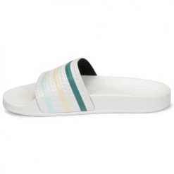 Chaussures Femme Claquettes adidas Originals ADILETTE Blanc / Vert / Rose 10 Chaussures Femme Claquettes adidas Originals ADILETTE Blanc / Vert / Rose -Mules Soldes2022 19933654 500 D
