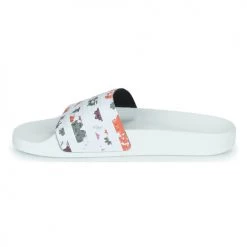 Chaussures Femme Claquettes adidas Originals ADILETTE W Blanc / Fleurs -Mules Soldes2022 19933658 500 D