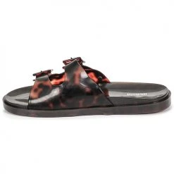 Chaussures Femme Mules Melissa MELISSA WIDE AD Marron / Noir -Mules Soldes2022 19984263 500 D