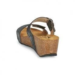 Chaussures Femme Mules Plakton SO ROCK Noir métalisé -Mules Soldes2022 20518939 500 E