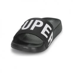 Chaussures Femme Claquettes Superdry CODE CORE POOL SLIDE Noir -Mules Soldes2022 21083116 500 C