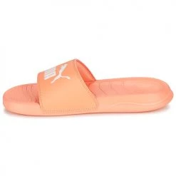 Chaussures Femme Claquettes Puma Popcat 20 Rose / Blanc -Mules Soldes2022 21085438 500 D