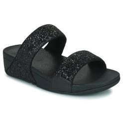 Chaussures Femme Mules FitFlop Lulu Slide - Glitter Noir